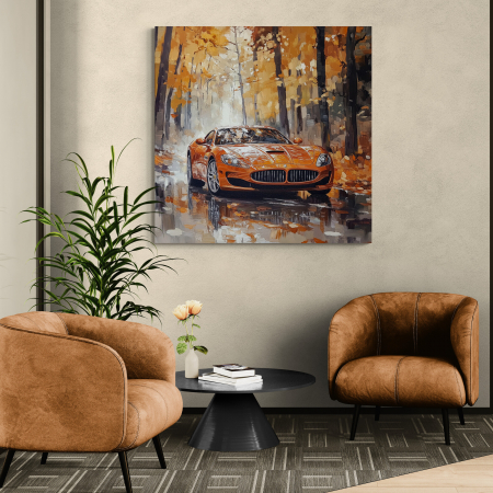 Tablouri cu Masini - Tablou canvas abstract cu Masini
