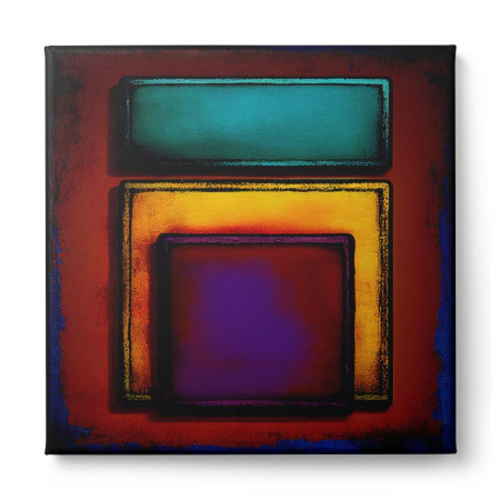 Tablou canvas, abstract, modern, colorat, nuante de mov si visiniu, pentru living [1]