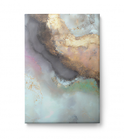 Tablou canvas abstract albastru deschis – Artă liniștitoare pentru dormitor modern [1]
