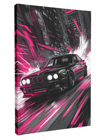 Tablouri canvas cu mașini sport redate în stil abstract modern [2]