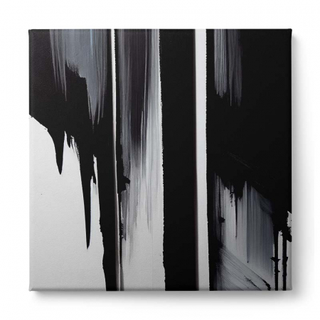 Tablou canvas, abstract, modern, nuante de alb, negru, pentru hol, birou [1]