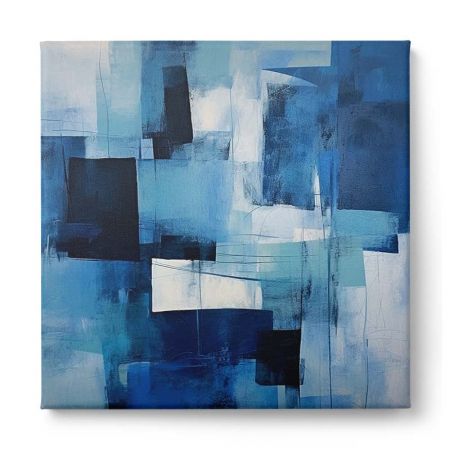 Tablou abstract modern în nuanțe de albastru [1]