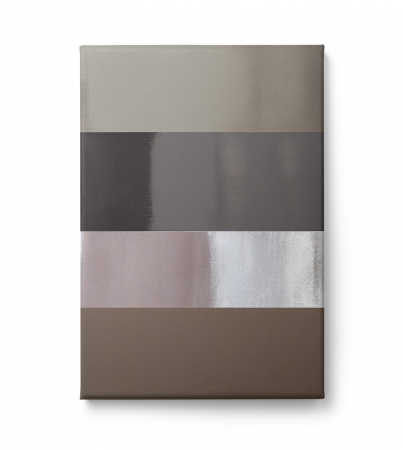 Tablou canvas abstract gri și maro – design geometric pentru decoruri moderne [1]