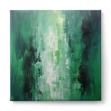 Tablou abstract modern verde smarald [1]
