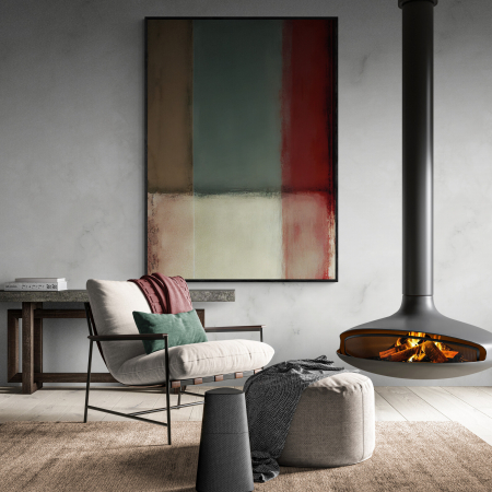 Tablouri Abstracte - Tablou canvas abstract minimalist cu nuanțe pământii – pentru dormitor sau birou – Intaglio