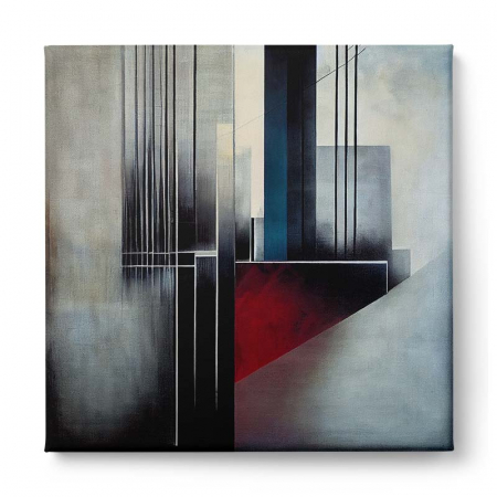 Tablou canvas, abstract, modern, nuante gri, pentru dormitor [1]