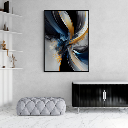 Tablouri Abstracte - Tablou canvas, abstract, modern, nuante intense, pentru dormitor, living