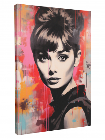 Tablou Canvas  Portret Audrey Hepburn [2]