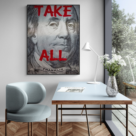 Tablouri cu Celebritati - portret al lui Benjamin Franklin