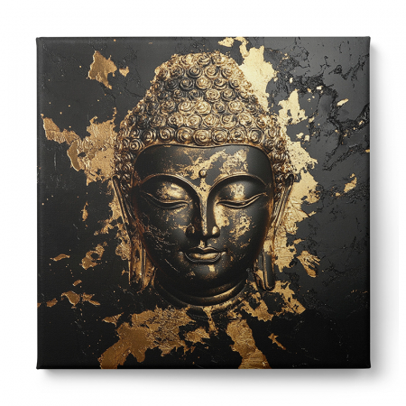 Tablou Buddha Auriu pe Negru [1]