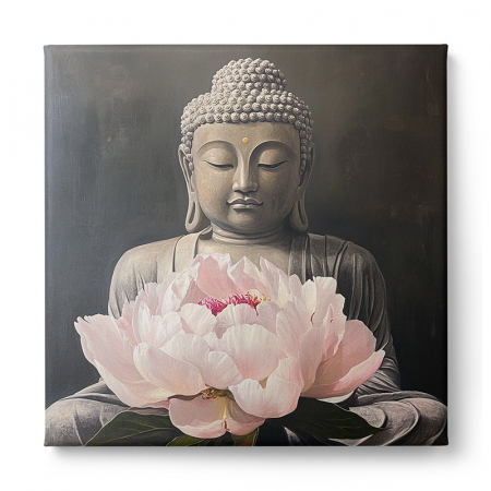 Tablou Canvas Buddha și Lotus [1]