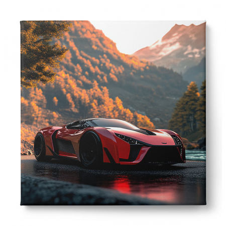 Tablou canvas cu masini în peisaje montane spectaculoase [1]