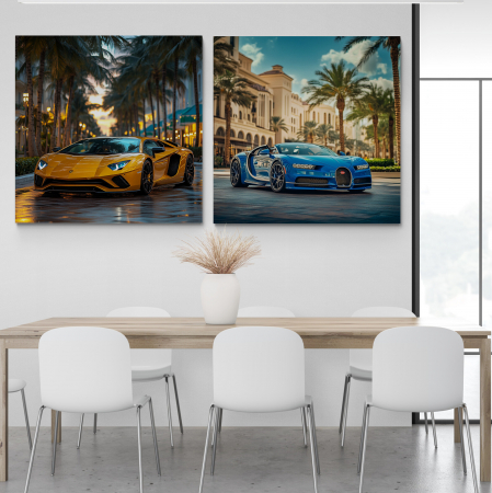 Tablou canvas reprezentând super Masini moderne [1]