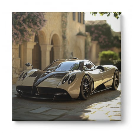 Tablou artistic ce prezintă o super mașină Pagani [1]
