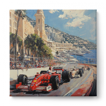 Tablou canvas pictural cu o scenă de Formula 1 [1]