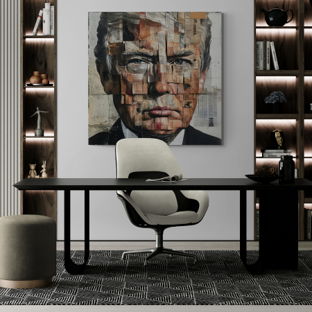 Tablouri cu Celebritati - Tablou Canvas Modern Portret Donald Trump