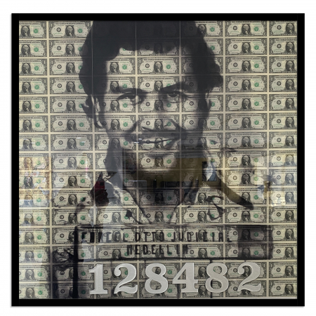 Tablou Canvas portretul pixelat al lui Pablo Escobar [1]