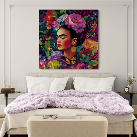 Tablouri cu Celebritati - Tablou Canvas Portret Artistic Frida Kahlo