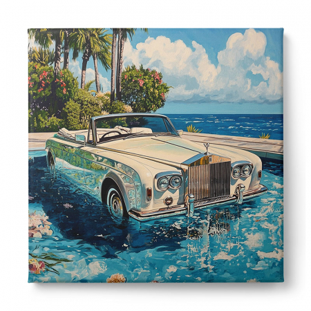 Tablou canvas ce ilustrează un Rolls Royce vintage [1]