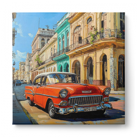 Tablou canvas cu o mașină americană retro [1]