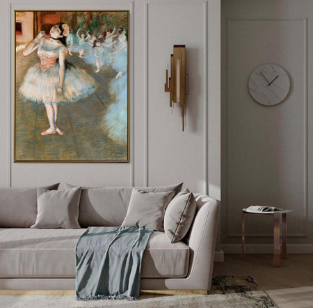 Edgar Degas - Tablou Canvas modern cu balerina din The Star de Edgar Degas.