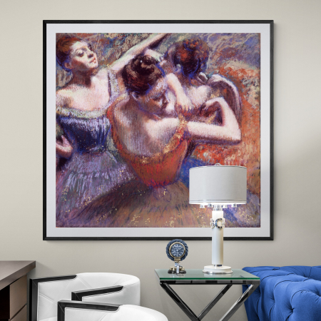 Edgar Degas - Print pe pânză cu balerine în stil abstract, inspirat de Degas