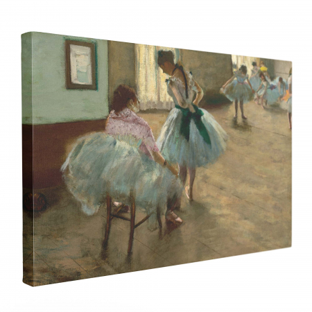 Print modern pe canvas al picturii "The Dance Lesson" de Degas. [1]
