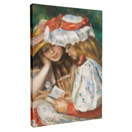 Reproducere modernă pe canvas a operei Two Girls Reading de Renoir. [1]