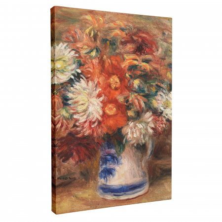 Tablou canvas abstract cu flori „Bouquet de Pierre Renoir” pentru bucătărie. [1]