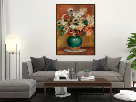 Pierre Renoir - Tablou canvas abstract cu flori de Renoir pentru living