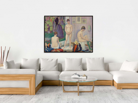 Tablou canvas abstract, model clasic de Georges Seurat [1]