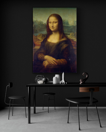 Tablou canvas abstract modern Mona Lisa pentru living [1]