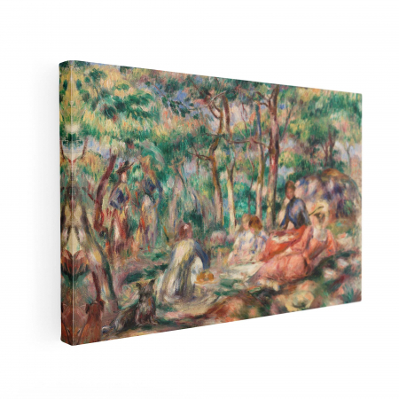 Reinterpretare modernă a lucrării lui Renoir, "Picnic", pe canvas. [1]