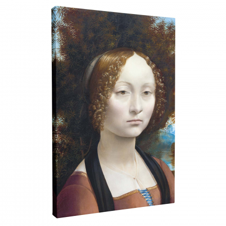 Tablou modern pe canvas Ginevra de' Benci de Leonardo da Vinci [2]