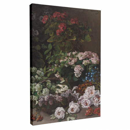Print pe canvas Spring Flowers de Claude Monet pentru living [1]