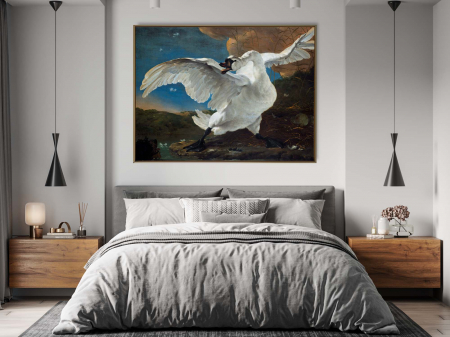 Tablou canvas, Intaglio, color, Clasic, Lebada, print pe panza Premium, pentru living, hol [1]