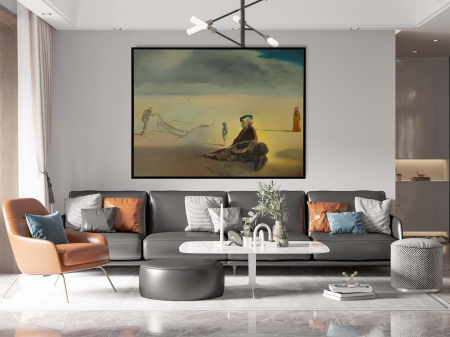 Tablouri suprarealiste - Tablou canvas, Intaglio, color, Suprarealism, Muzical, print pe panza Premium, pentru living, hol, dormitor