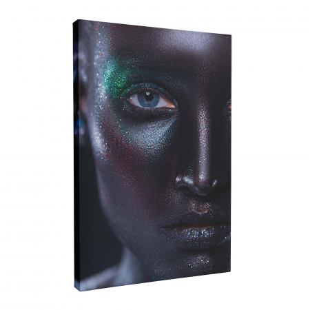 Tablou canvas, Intaglio, Modern, multicolor, Portret Femeie, print pe panza Premium, pentru living [1]