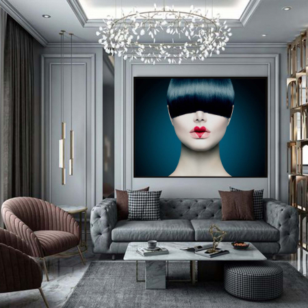 Tablou canvas, Intaglio, Modern, Portret Femeie Fashion, print pe panza Premium, pentru living [1]