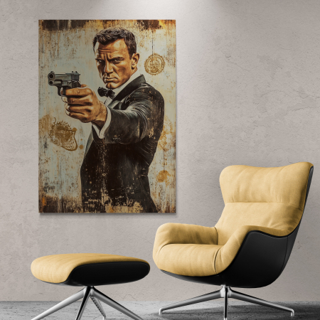 Tablouri cu Celebritati - Tablou Canvas Portret James Bond
