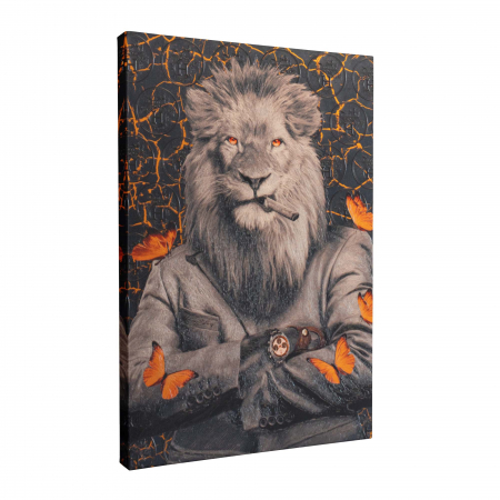 Tablou canvas, Leu, Hermes, abstract, dormitor, 50 x 70 cm [4]