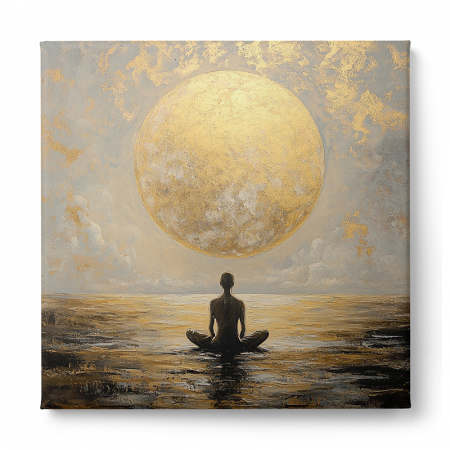 Tablou Canvas Meditație sub Soarele Auriu [2]
