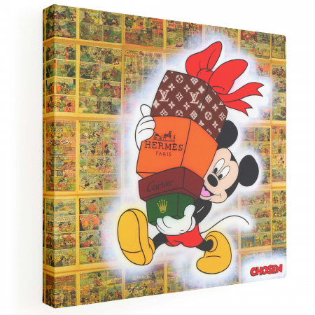 Tablou canvas, Mickey Mouse, Gucci, modern, dormitor, 50 x 70 cm [1]