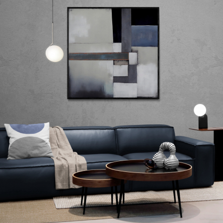 Tablouri Abstracte - Tablou canvas, modern, abstract, nuante pale, pentru living, dormitor