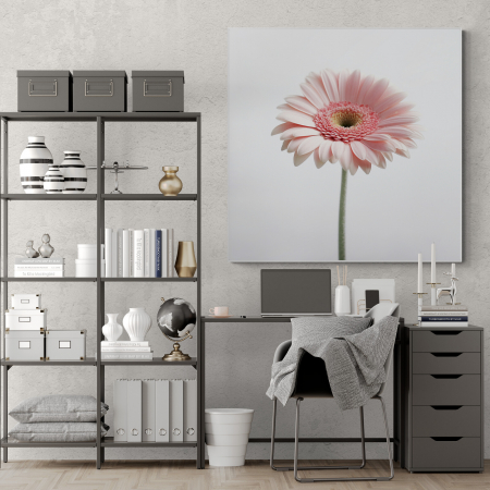 Tablou canvas, modern, cu Floare roz, pentru living [1]
