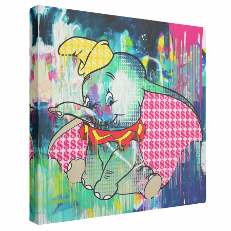Tablou canvas modern cu elefantul Dumbo pentru copii. [1]