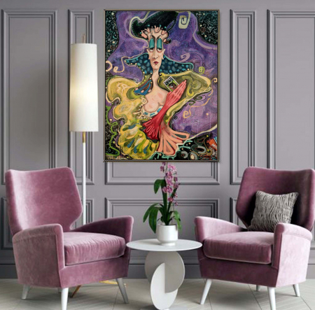 Tablouri Moderne - Tablou canvas, modern, Marilyn Monroe, multicolor, pentru dormitor, living