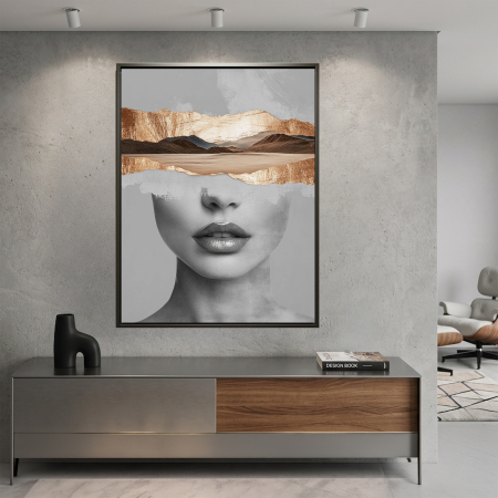 Tablouri Portrete Abstracte - Tablouri Canvas Portret Artistic