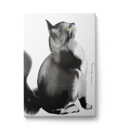 Tablouri Animale si Pasari - Tablou canvas, modern, pisica ,pentru dormitor