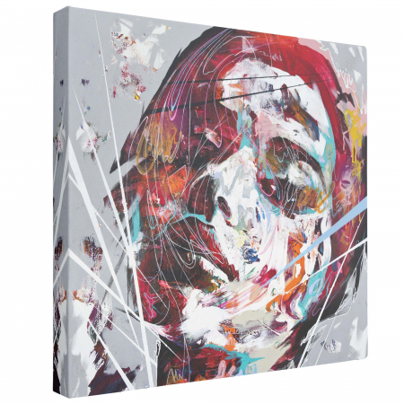 Tablou canvas, modern, portret abstract, multicolor, pentru living [1]
